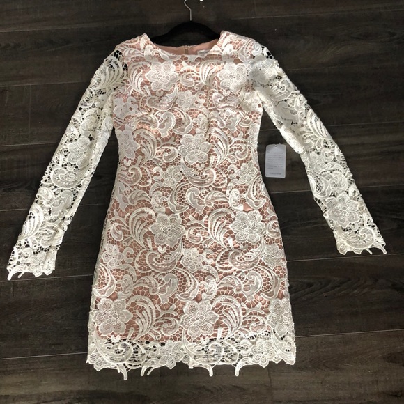 Dress the Population Dresses & Skirts - NWT DRESS THE POPULATION Lace Dress (S) - Ivory